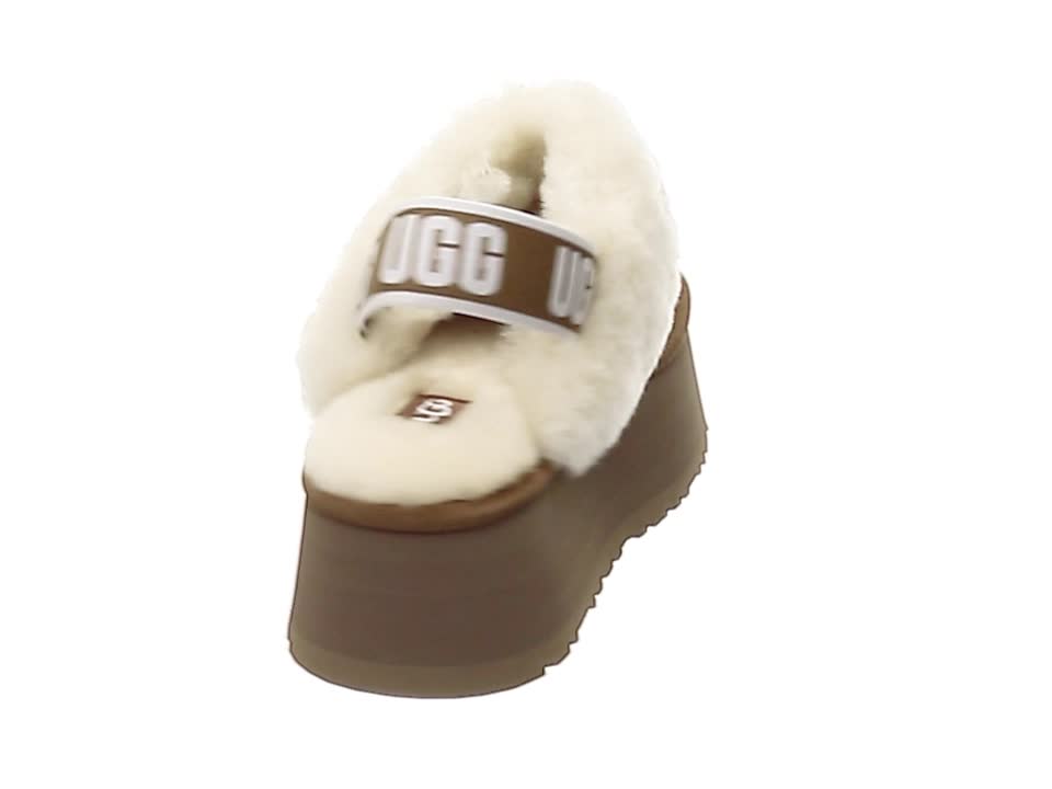 Amazon | [UGG(アグ)] ロゴストラップサンダル Funkette レディース