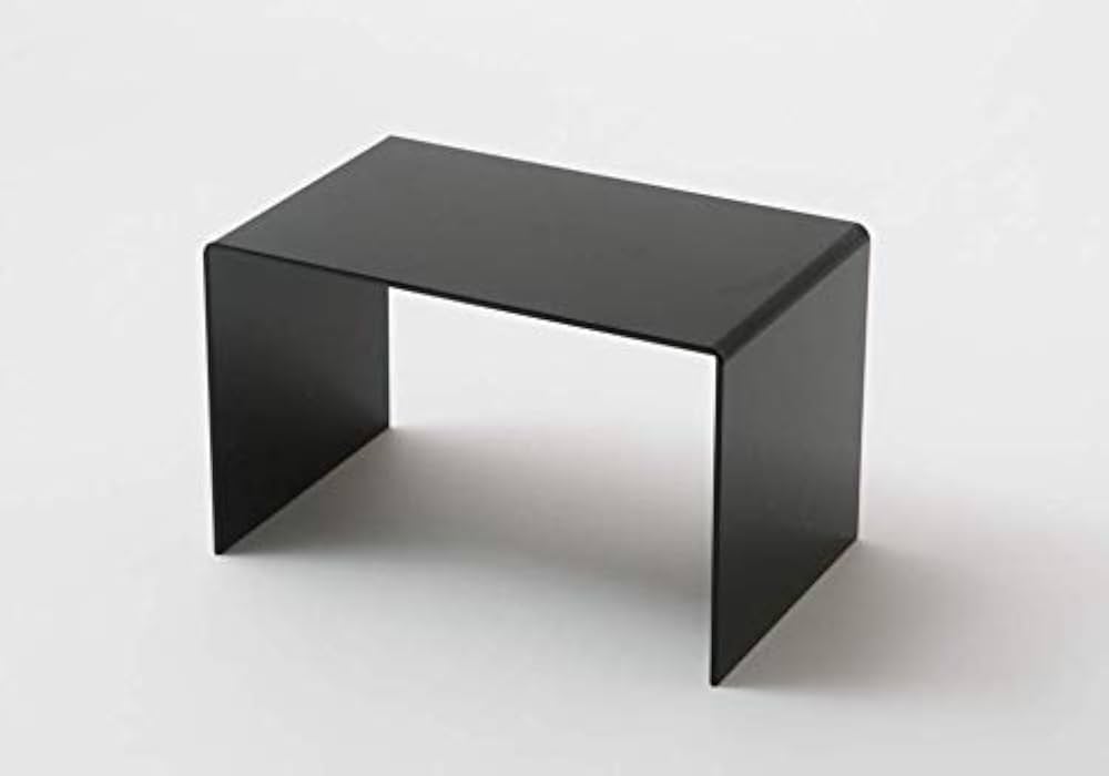 Amazon | 鈴木プラスチックス コの字 アクリルディスプレイ台 黒 W130