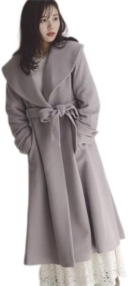 Amazon | [プロポーションボディドレッシング] ガウンロングコート