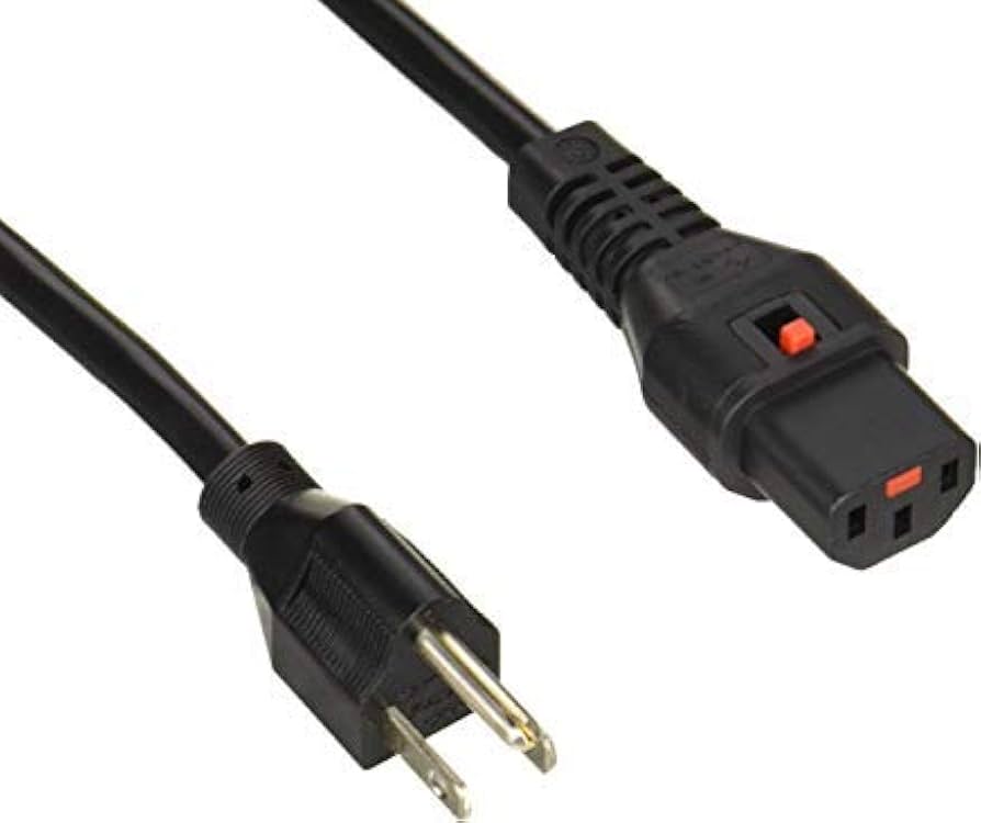Amazon.co.jp: エイム電子 抜け防止 ロック電源ケーブル NEMA5-15P/IEC