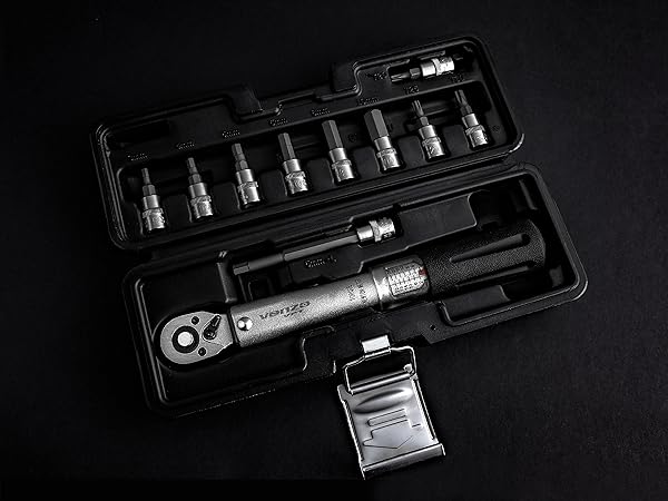 Venzo Bicycle Bike 1/4 Inch Driver - Torque Wrench Allen Key Tools