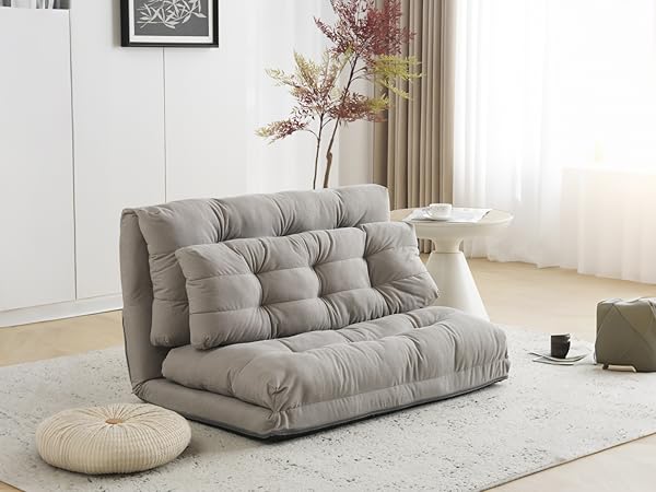 Amazon｜ShinrinKaze森風 ソファベッド 1人用 折りたたみ ローソファー