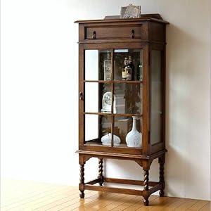 Amazon.co.jp: キャビネット ガラス アンティーク クラシック 木製