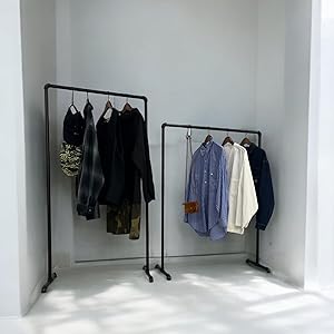 Amazon｜FiDi ハンガーラック ガス管 アイアン 黒 パイプ