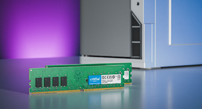 Crucial 8GB, 288-pin DIMM, DDR4 PC4-19200, at Amazon.com