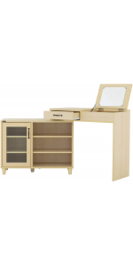 Amazon.co.jp: 佐藤産業 NKRINO デスクドレッサー 伸縮式 幅90-168cm