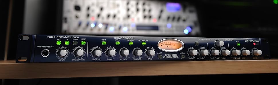 Amazon.com: PreSonus STUDIOCHANNEL Vacuum-Tube Channel Strip, Blue