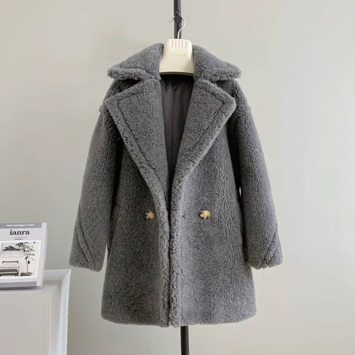 一部即納 5color WOOL ボア ミディ丈 ショート コート | LiLiRena