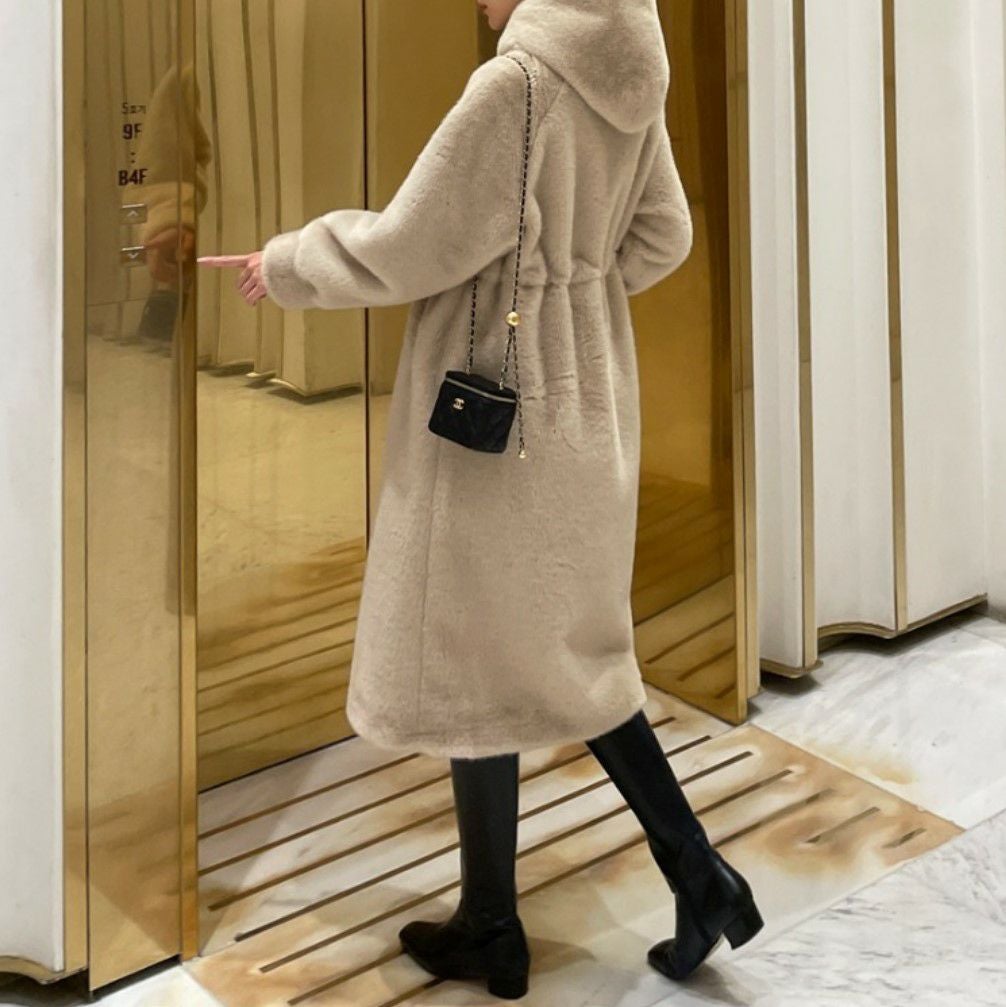 即納 ミンク ライク ファー コート | LiLiRena