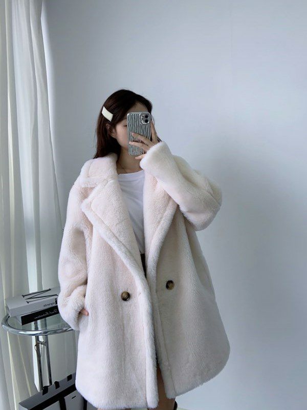 lilirena テディコート ベア ボア ショート丈 予約 3color テディ