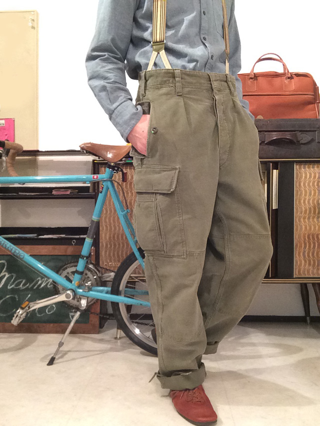 1960's German Military Moleskin Pants Khaki - マメチコ Fashion and