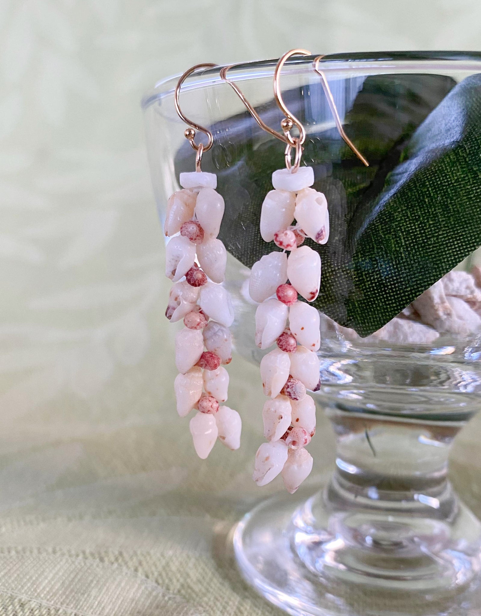 ニイハウシェル&カヘレラニピンク ピアス – MANOA.