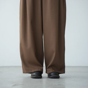 WOOL MIX THREE TUCK WIDE PANTS – MANON ONLINESTORE