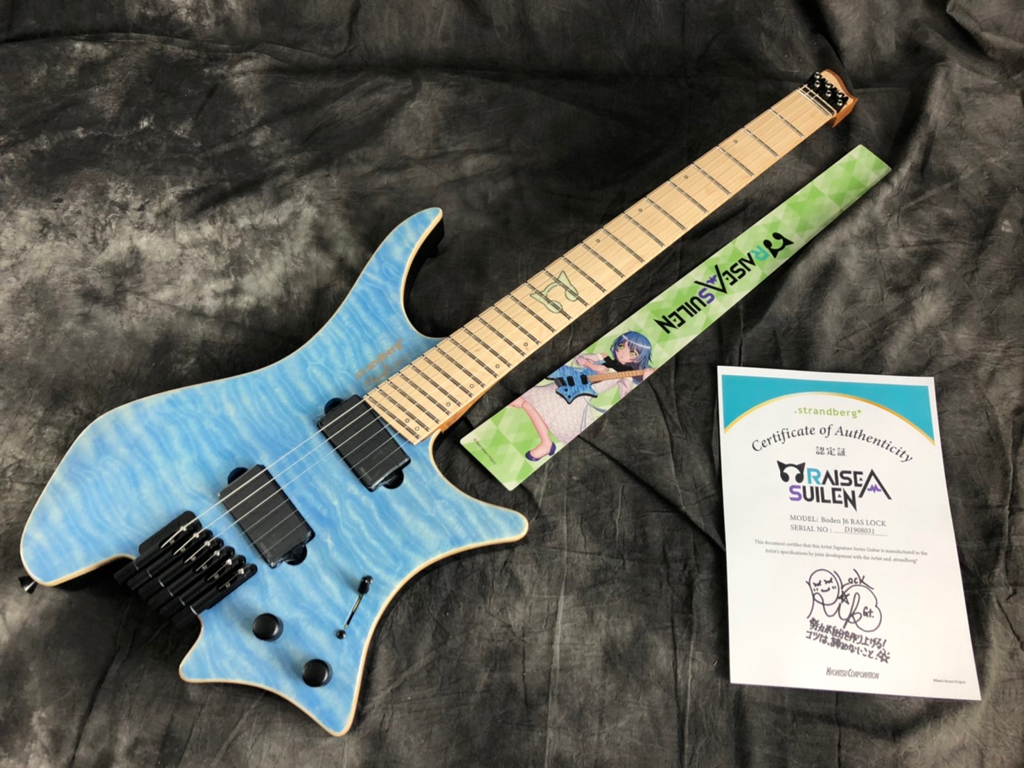 楽器】入荷情報《strandberg Boden J6 RAS LOCK -Caribbean Light Blue