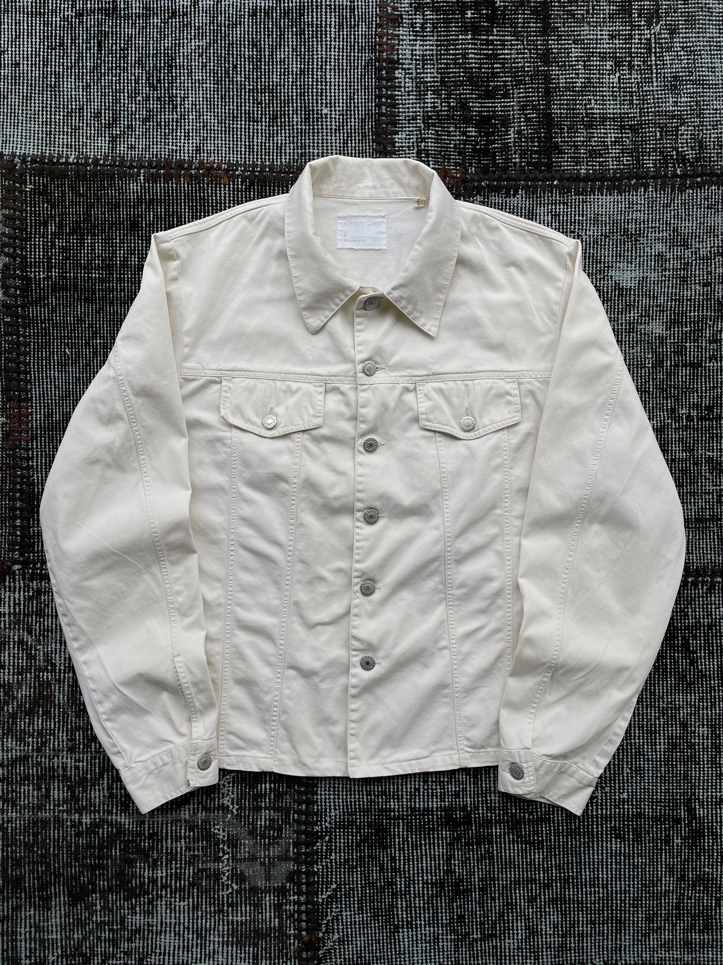 Helmut Lang 1998 Archive White Denim Jacket—[M] – mahshu
