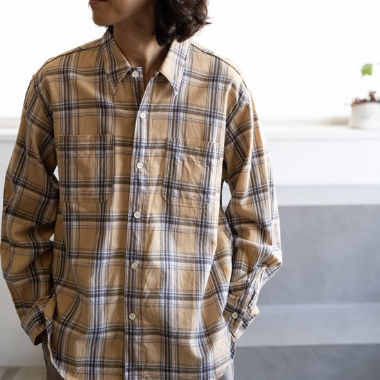 PHIGVEL PRINT FLANNEL SHIRT 2色展開 - Maiden Voyage