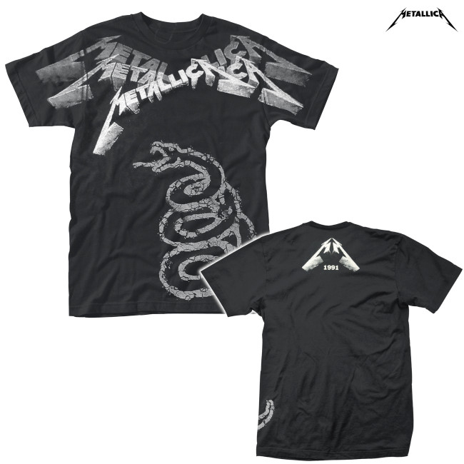 Metallica / メタリカ - BLACK ALBUM FADED (ALL OVER) Tシャツ