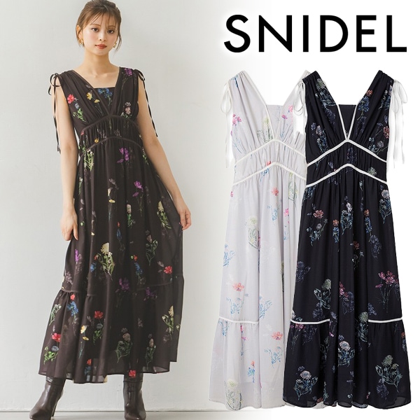 SALE50%OFF】SNIDEL スナイデル フラワードロストディティール