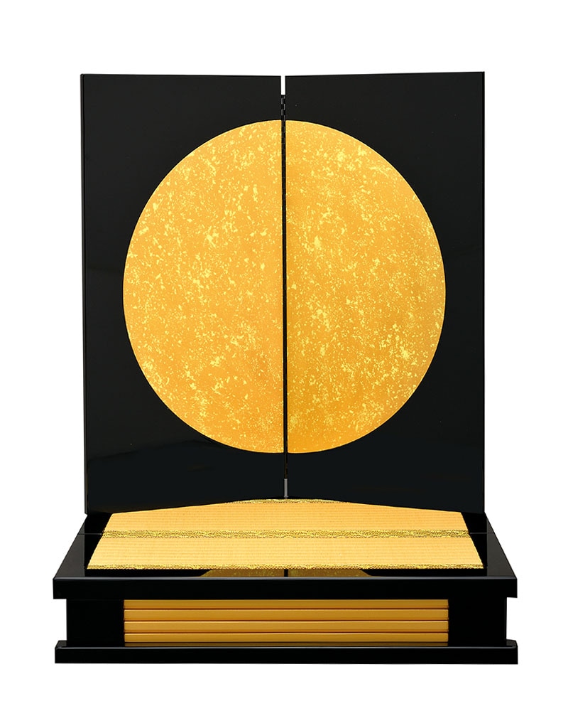 五月人形 5月人形 屏風 飾り台付き 屏風 30号 勇将屏風 金円 飾り台 27