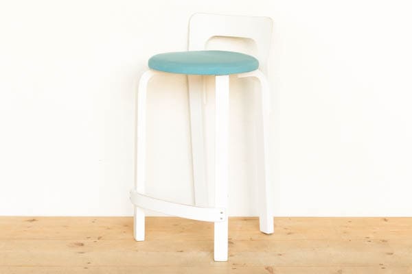 Artec】Aalto ハイチェア K65 ホワイトラミネーアアルトスツールB