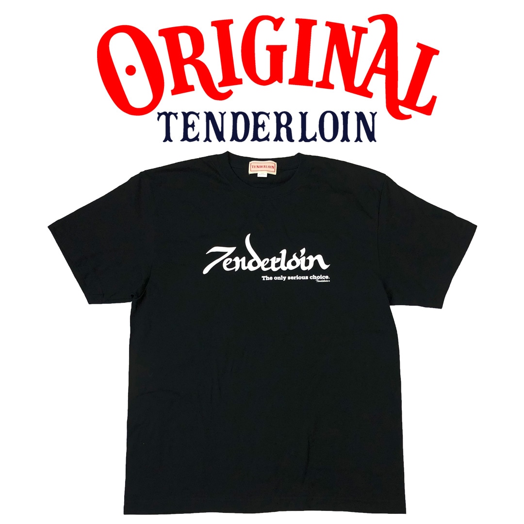 TENDERLOIN LOGO T-SHIRTS 5.6oz PREMIUM COTTON 100% BLACK | T-SHIRT