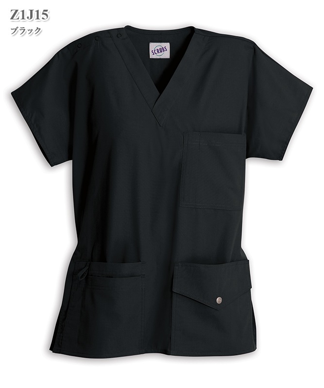 スクラブ6ポケットトップ半袖(男女兼用)[スマートスクラブス製品