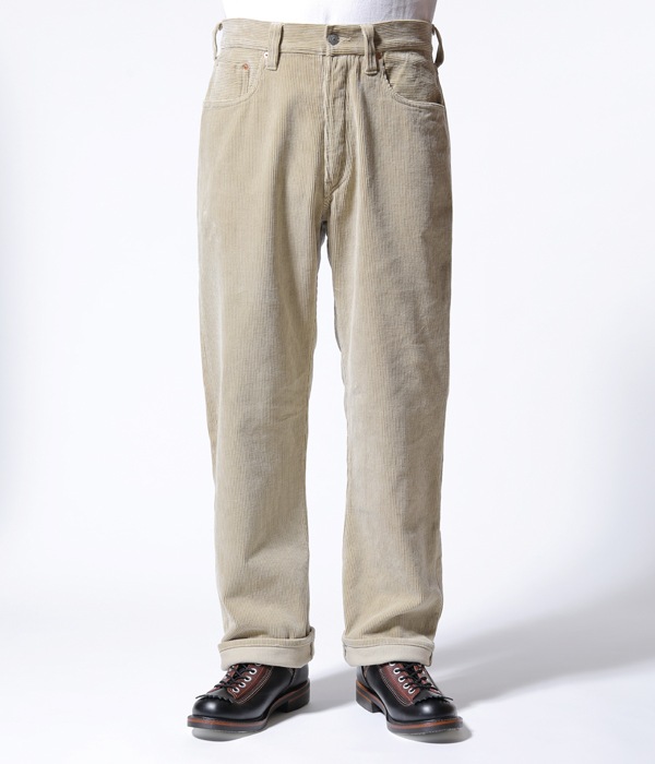 Lot No. SC42349 / 9W CORDUROY 5POCKET PANTS 1947 MODEL - SUGAR