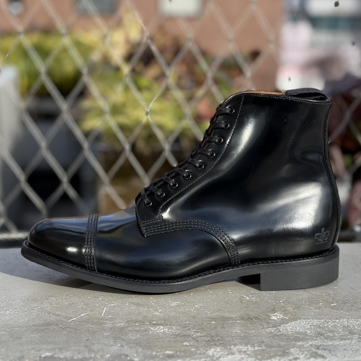 サンダース MILITARY DERBY BOOT BLACK レースアップブーツ メンズ