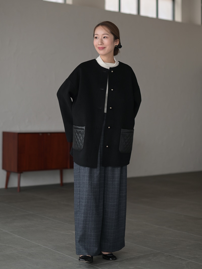 ダブルフェイスウールコート | Outer | | TREFLE＋1（トレフルプラスワン）