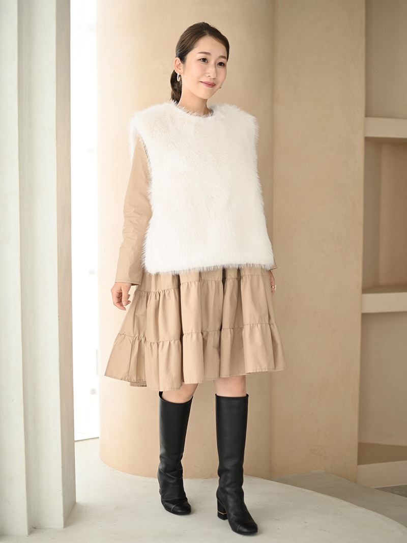 ふわふわベスト | Outer | | TREFLE＋1（トレフルプラスワン）