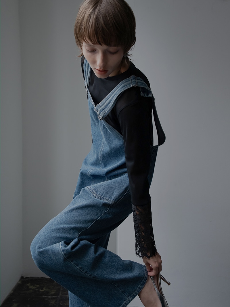 デニムオーバーオール(BLUE) | Onepiece,サロペット | | TREFLE＋1