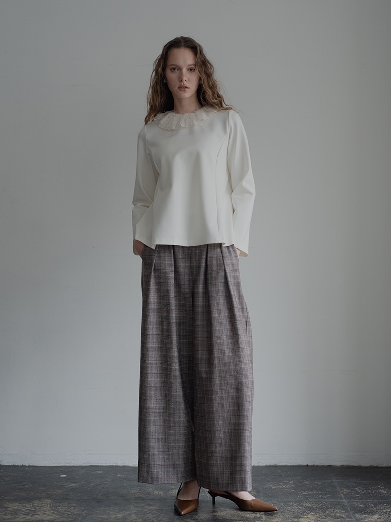 フェザー襟トップス | Tops,トップス | | TREFLE＋1（トレフルプラスワン）