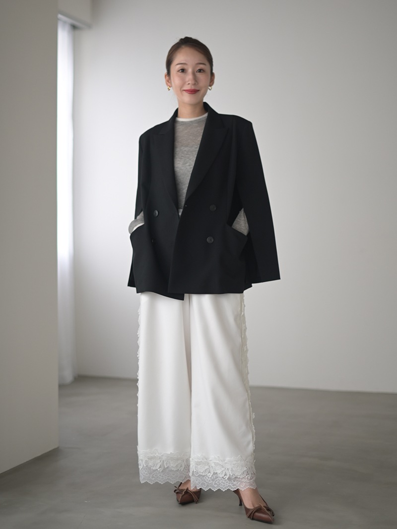 スリットスリーブテーラードジャケット(BLACK) | Outer | | TREFLE＋1