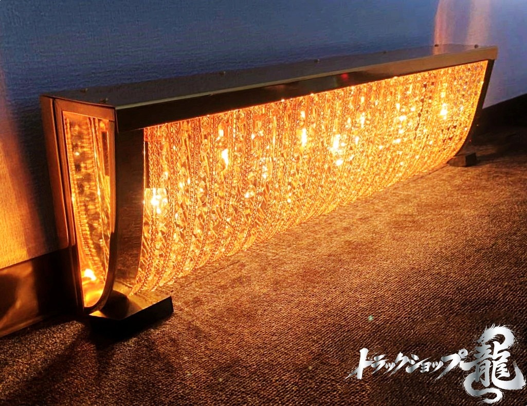 幅80cm壁掛シャンデリア ナイアガラシャンデリア BA15S口金仕様 フル