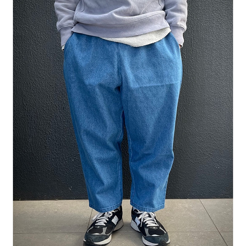 voiry SUNDAY PANTS-DENIM MID BLUE [ヴォイリー]