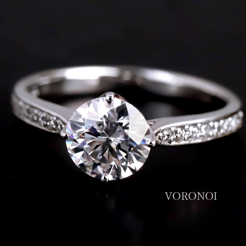 James Allen 婚約指輪 ラボ1.09ct+プラチナ 鑑定書付き 中央宝研鑑定