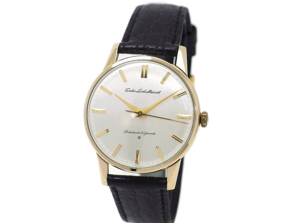 セイコー ロードマーベル 15023E 14KGF SD文字盤 23石 手巻 OH済 昭和37