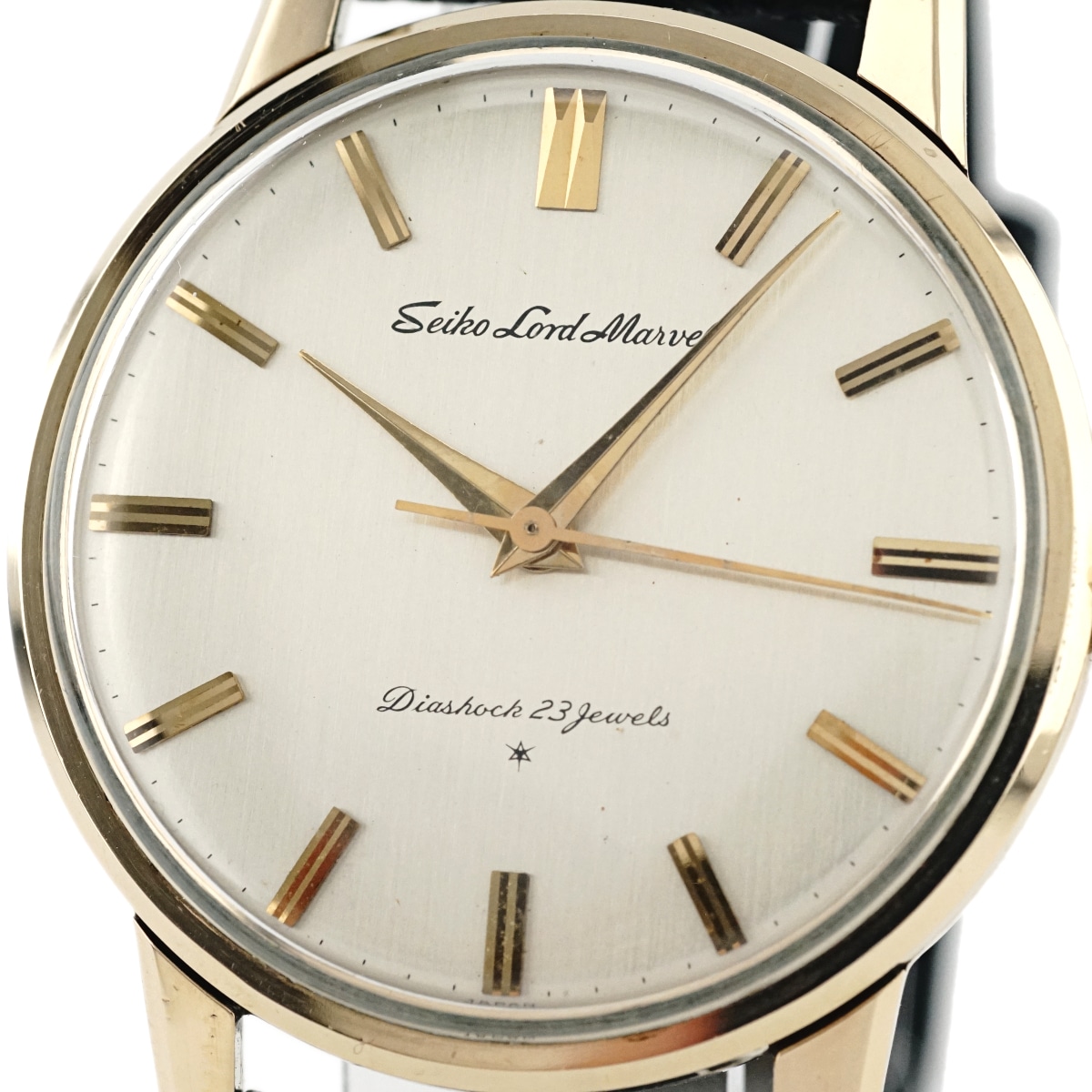 セイコー ロードマーベル 15027 14金張り AD文字盤 23石 手巻 OH済