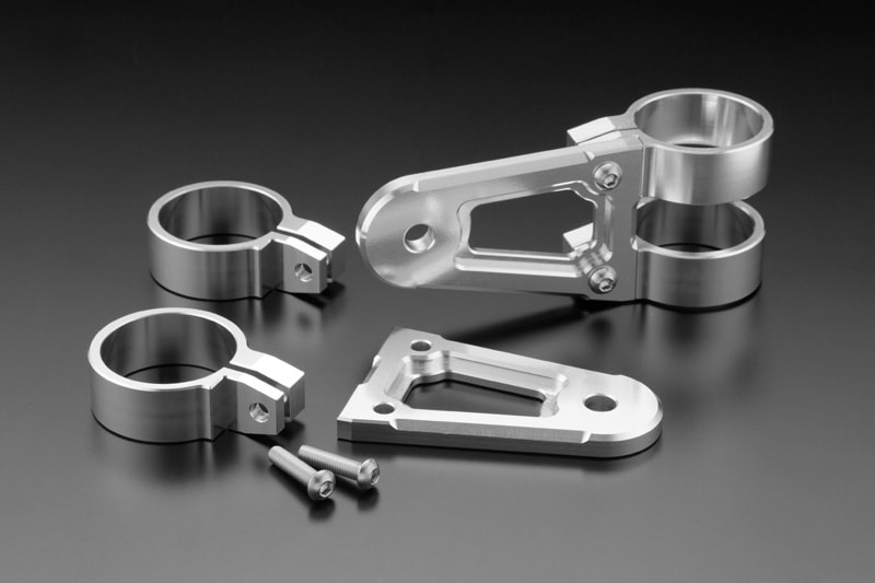 BILLET ライトステー シルバー・Φ33 | パーツから,足回り（サス