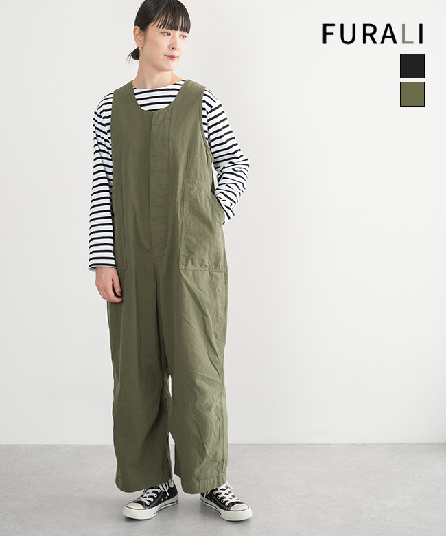 23PT003A]FURALI(フラリ) ワークサロペット オーバーオール