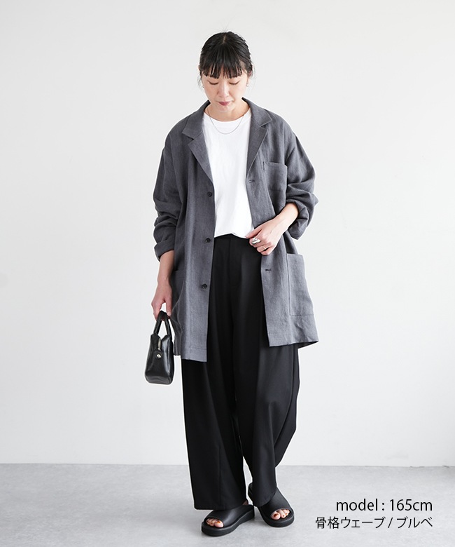 2025-SS203]si-si-si comfort(スースースーコンフォート) LINEN JACKET