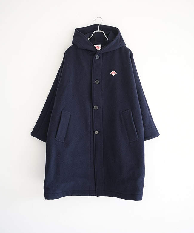 ◇[DT-A0708WLP]DANTON(ダントン) WOOL LIGHT PILE HOODED LONG COAT