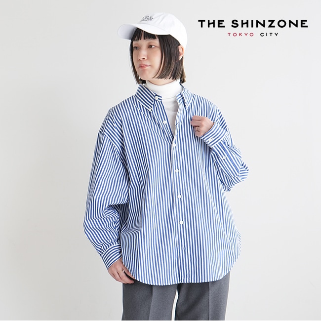 23AMSBL04]THE SHINZONE(ザ・シンゾーン) STRIPE DADDY SHIRT