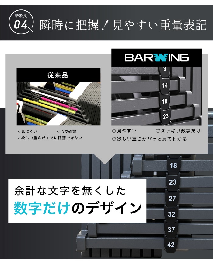 可変式ダンベル 2個セット 23kg 27kg 32kg 42kg 重量調節