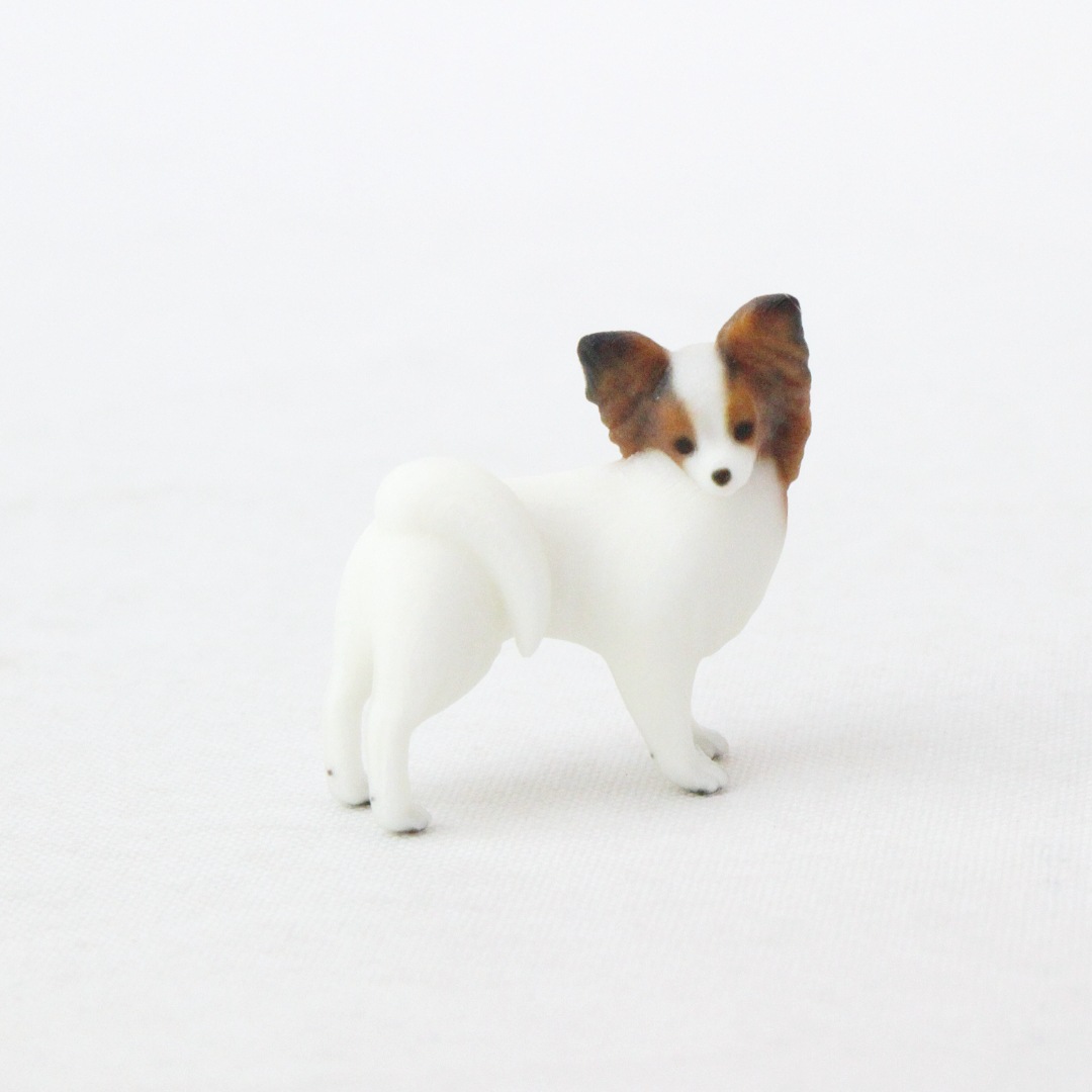 パピヨンのミニチュア3Dフィギュア | ミニフィギュア Partner's