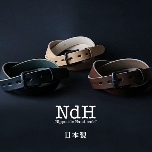 NdH] 栃木レザーベルト ミシバクロップ bllb0771 | カジュアルベルト