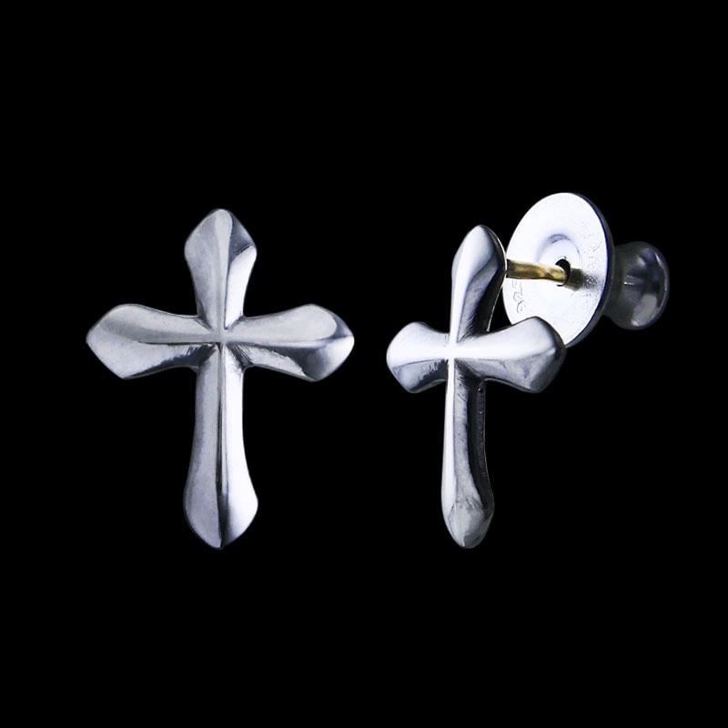 シルク クロス スタッド イヤリング | メイティングフライト