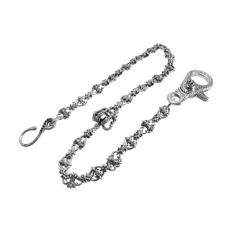 CORONET WITH CORONET CROWN | ウォレットチェーン,シルバー