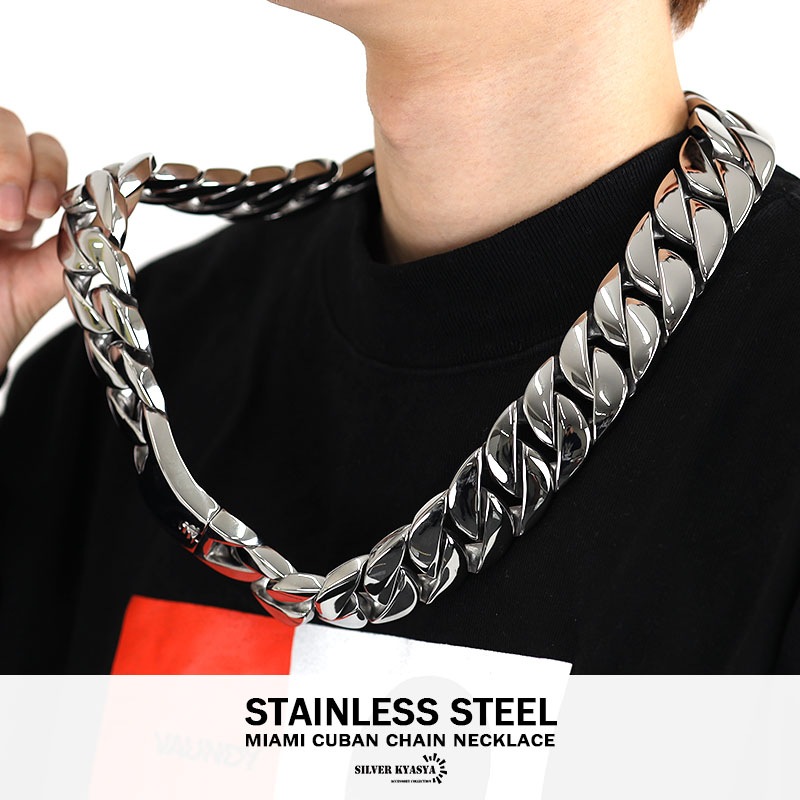 ステンレス 喜平チェーンネックレス 極太 [n532-silver] | スタイルで