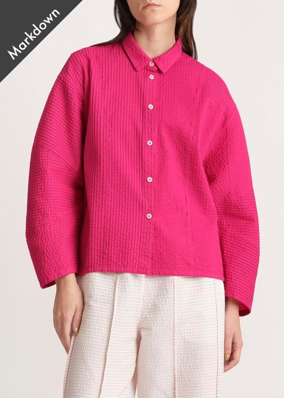 ヤッコマリカルド バンドカラーロングシャツ オーバーサイズ